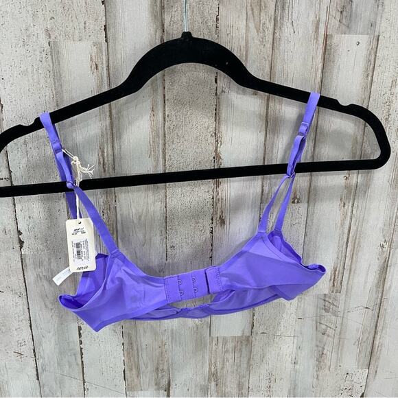 *NWT* Smoothez By Aerie Purple Balconette Mesh Underwire Unlined Bra - Picture 5 of 5